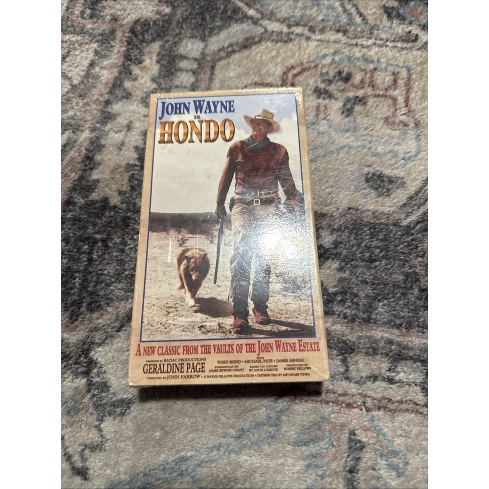 Hondo VHS John Wayne PAL PG Restored 80min Classic Western 1953 VCI New Sealed